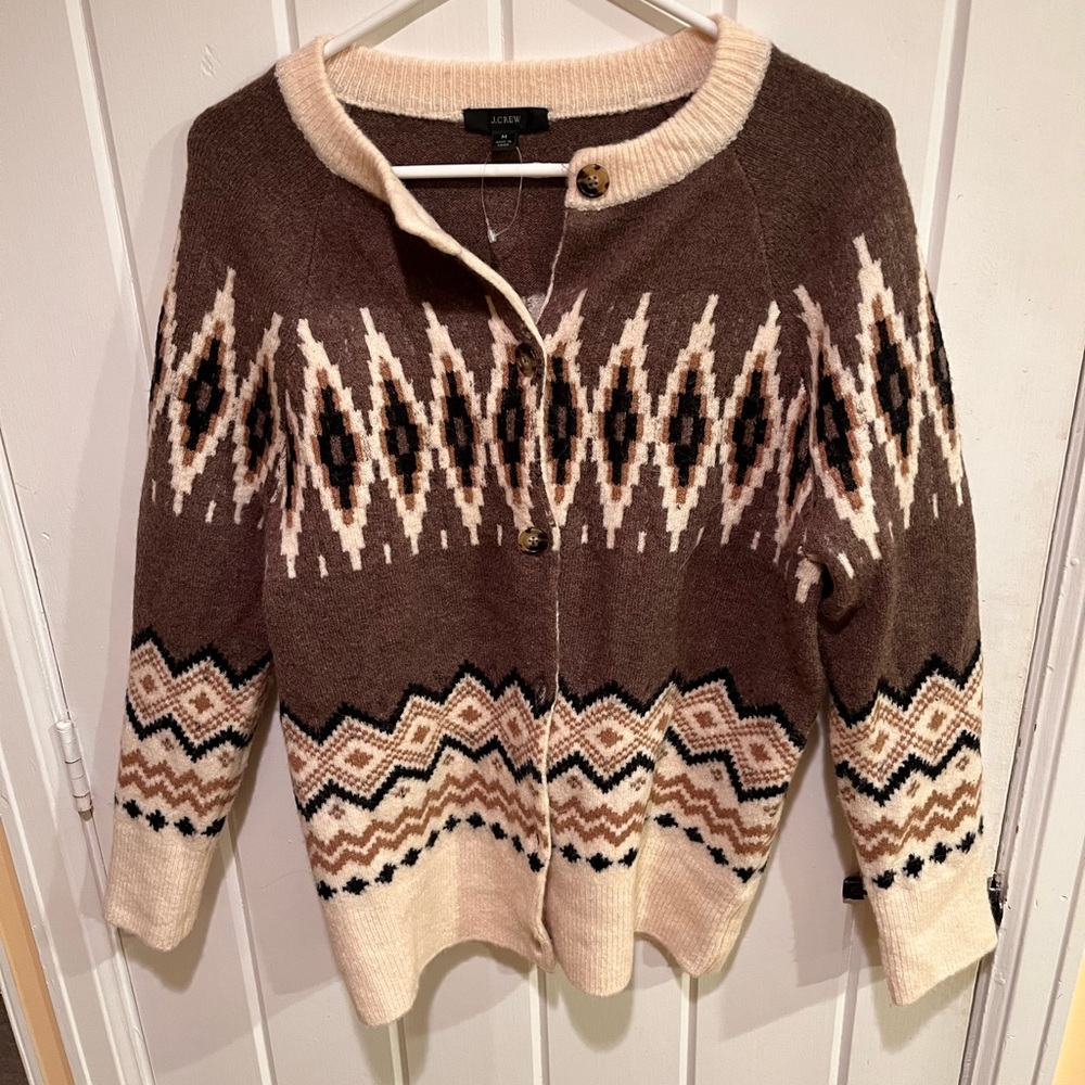 J.Crew Fair Isle sweater size M- EUC